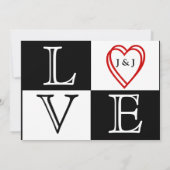 Save The Date Annonce de mariage LOVE à sauvegarder dès maintena (Dos)