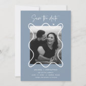 Save The Date Annonce de mariage pour un heureux couple (Devant)