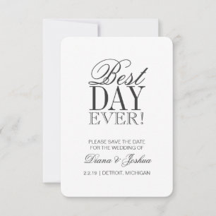 Save The Date Annonce de Mise à Jour de Date MEILLEUR JOUR JAM