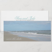 Save The Date Annonce de mise à jour de plage (Devant / Derrière)