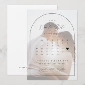 Save The Date Annonce de mise à jour du calendrier pour les amou (Devant / Derrière)