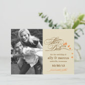 Save The Date Annonce de Mise en Demeure des Feuilles d'Automne (Debout devant)