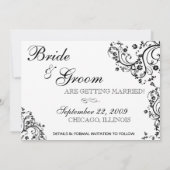 Save The Date Annonce de réservation de date (Dos)