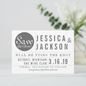 Save The Date Annonce de réservation de date - Encadrée (Debout devant)