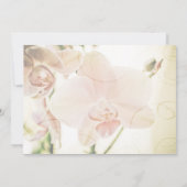 Save The Date Annonce de réservation de date Orchidée Rose (Dos)