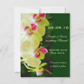 Save The Date Annonce de réservation de date pour l'orchidée (Dos)