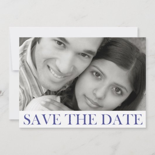 Save The Date Annonce de sauvegarde datée tamponnée (Devant)