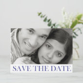 Save The Date Annonce de sauvegarde datée tamponnée (Debout devant)