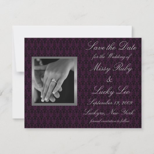 Save The Date Annonce de sauvegarde de date (Devant)