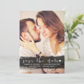 Save The Date ANNONCE DE SAUVEGARDE DE DATE Aquarelle NOIRE (Debout devant)