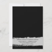 Save The Date ANNONCE DE SAUVEGARDE DE DATE Aquarelle NOIRE (Dos)