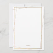 Save The Date Annonce de sauvegarde de date avec cadre doré et p (Dos)