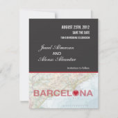 Save The Date Annonce de sauvegarde de date Barcelone Espagne (Devant)