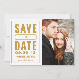 Save The Date Annonce de sauvegarde de date dans un cadre vintag