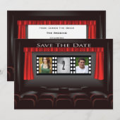 Save The Date Annonce de sauvegarde de date de cinéma (Devant / Derrière)