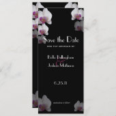Save The Date Annonce de sauvegarde de date de mariage aux Orchi (Devant / Derrière)