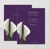 Save The Date Annonce de sauvegarde de date de mariage avec call (Devant / Derrière)