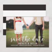 Save The Date Annonce de sauvegarde de date de photo fantaisie (Devant / Derrière)