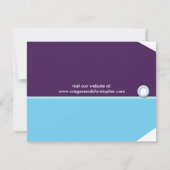 Save The Date Annonce de sauvegarde de date d'étiquette de bagag (Dos)