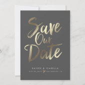 Save The Date Annonce de sauvegarde de date écrite à la main (Devant)
