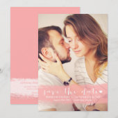 SAVE THE DATE ANNONCE DE SAUVEGARDE DE DATE EN AURÉOLE À L'AQUAR (Devant / Derrière)