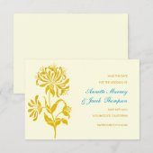 Save The Date Annonce de sauvegarde de date | Fleur | gotur (Devant / Derrière)