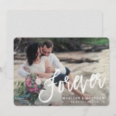 Save The Date Annonce de sauvegarde de date Forever Brushed (Devant / Derrière)
