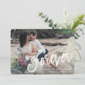 Save The Date Annonce de sauvegarde de date Forever Brushed (Debout devant)