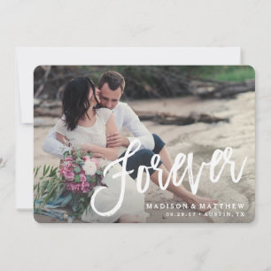 Save The Date Annonce de sauvegarde de date Forever Brushed