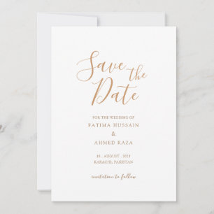 Save The Date Annonce de sauvegarde de date minimale musulmane e