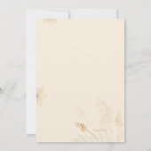 Save The Date Annonce de sauvegarde de date Pampas Bohème (Dos)