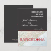 Save The Date Annonce de sauvegarde de date pour Barcelone Espag (Devant / Derrière)