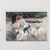 Save The Date Annonce de sauvegarde de date pour toujours brossé (Devant / Derrière)