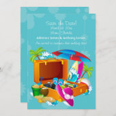 Save The Date Annonce de sauvegarde de date pour une escapade tr (Devant / Derrière)