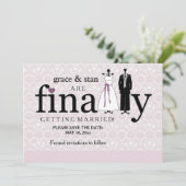 Save The Date Annonce de sauvegarde de la date finale (Debout devant)