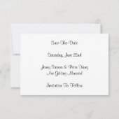 Save The Date Annonce de sauvegarde de la date Phare de Point Fe (Dos)