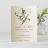 Save The Date Annonce de sauvegarde de la libellule bijouillée (Debout devant)