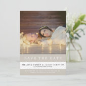 Save The Date Annonce de sauvegarde rayée (Debout devant)