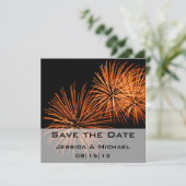 Save The Date Annonce Feu d'artifice 2 Enregistrez la date (Debout devant)