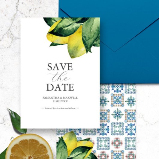 Save The Date Annonces de mariage de destination en Italie