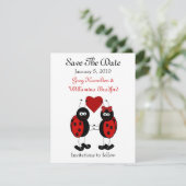 Save The Date Annonces de sauvegarde de date de mariage Ladybug  (Debout devant)
