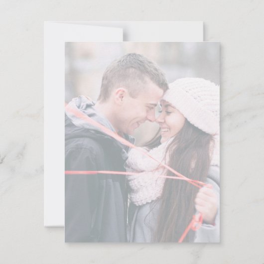 Save The Date Annulation de la date de mariage reportée (Dos)