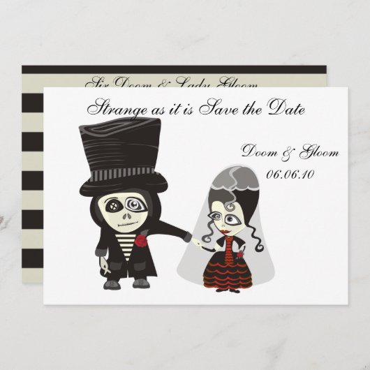 Save The Date Annulation de l'enregistrement de la date (Devant / Derrière)