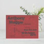 Save The Date Anthony et Maggie Enregistrer la date (Debout devant)