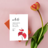 Save The Date Anthurium ・ Dessin Floral ・ Mariage moderne