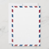 Save The Date Antique Airmail Enregistrer la date (Dos)