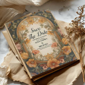 Save The Date Antique Floral Art Nouveau Mariage