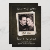 Save The Date Antique Unique Enregistrer La Date Annonce (Devant / Derrière)