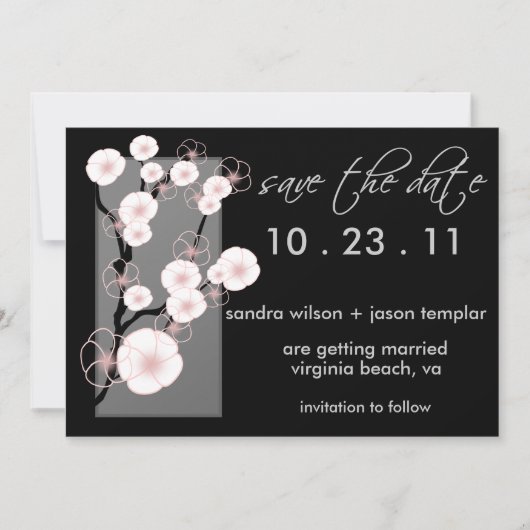 Save The Date Apple Blossoms Enregistrer la date (Devant)