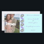 Save The Date Aqua Blue Paisley Sauvez la date avec votre photo<br><div class="desc">Invitations de mariage noir et blanc avec votre photo tournois invitations de mariage - Voir plus de tournois Enregistrer les dates et les invitations - Black Funky Elegant tournois de mariage Enregistrer la date, invitations de mariage, cartes de réponse RSVP, cartes de direction, cartes de remerciement et plus encore. Black...</div>